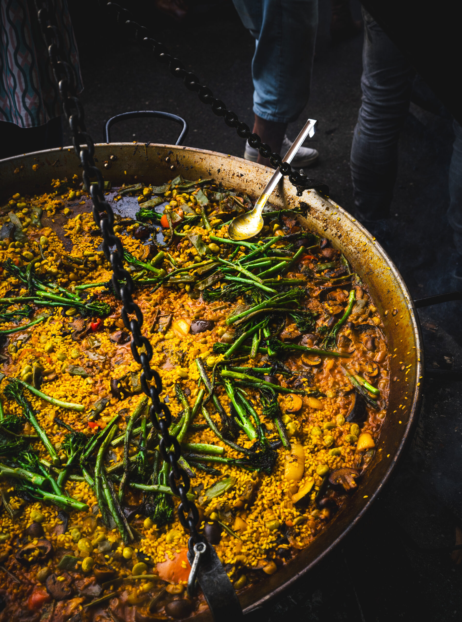 paella de verduras vegan
