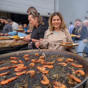 Paella Arroz Negro bij evenement
