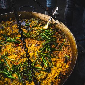 paella de verduras vegan